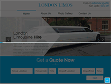Tablet Screenshot of londonlimos.co.uk